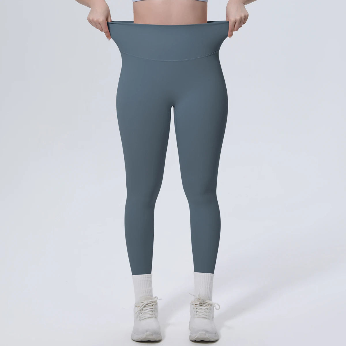 Summer Breathable Peach Buttocks Yoga Pants Solid Color High Stretch Sports Leggings Gym Push Up Outdoor Running Yoga Pants