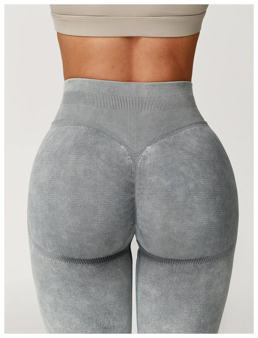 Yoga Pants Sports Leggings Women Seamless Sports Yoga Pant High Waist Ribbed Gym Clothes Fitness Workout Wear Scrunch Bum Tights