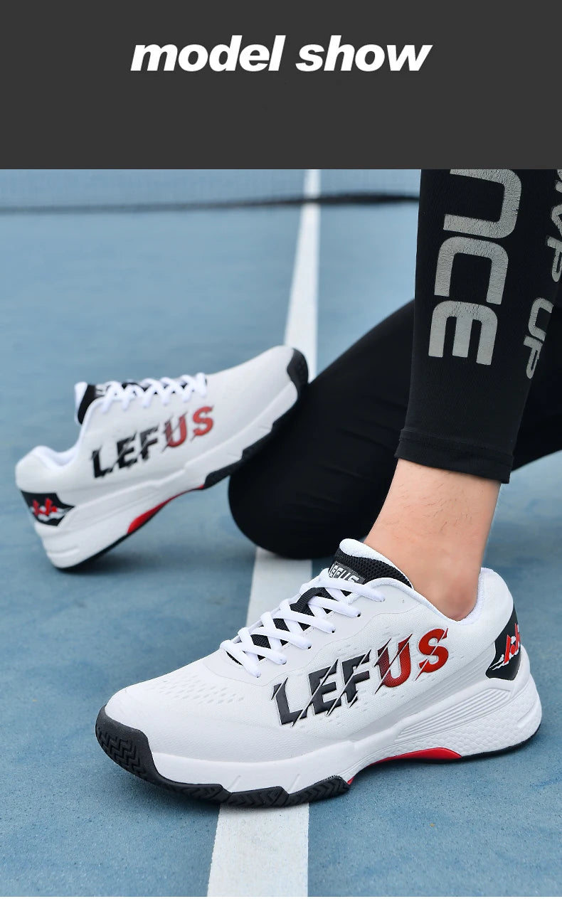 Tennis Shoes For Men 2024 New Breathable Badminton Volleyball Shoes Indoor Sport Anti-Slippery Pingpong Contest Training Sneaker