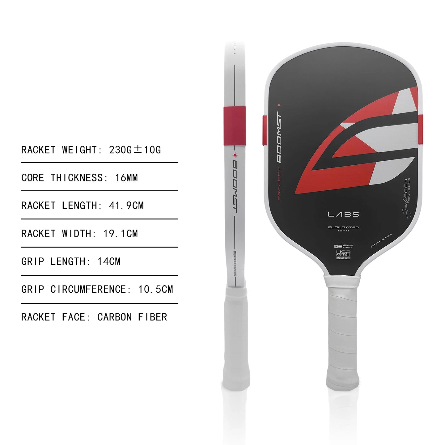 Boomstick  T700 Pickleball Paddle 16mm Thickness Pro EPP+EVA Foam TPU Edging Super Durable Training Custom LOGO Available