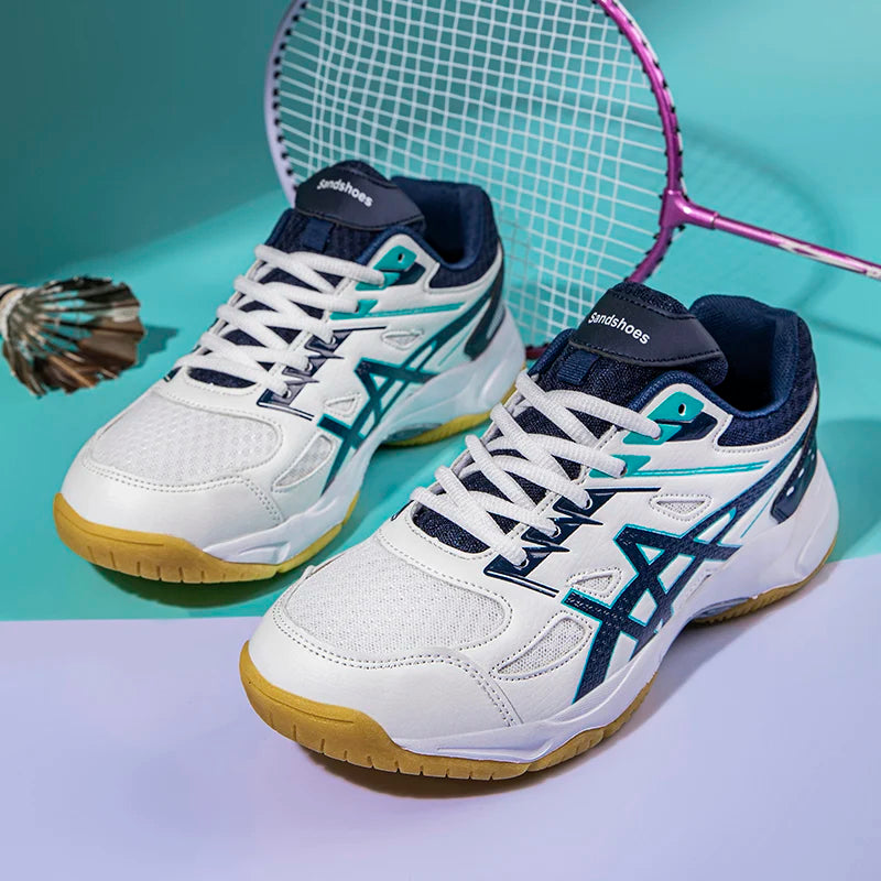 Men's and women's badminton shoes - sports support, flexibility, shock absorption and cushioning, grip table tennis shoes, volle