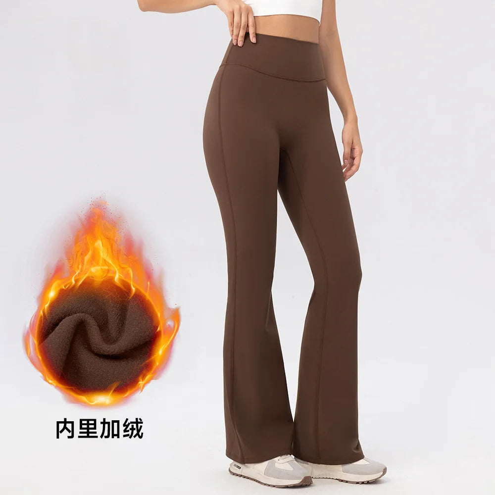 Yoga Pants Women High Waisted Yoga Pants with Pockets  Workout Flare Leggings Work Dress Pants Sports running fitness pants