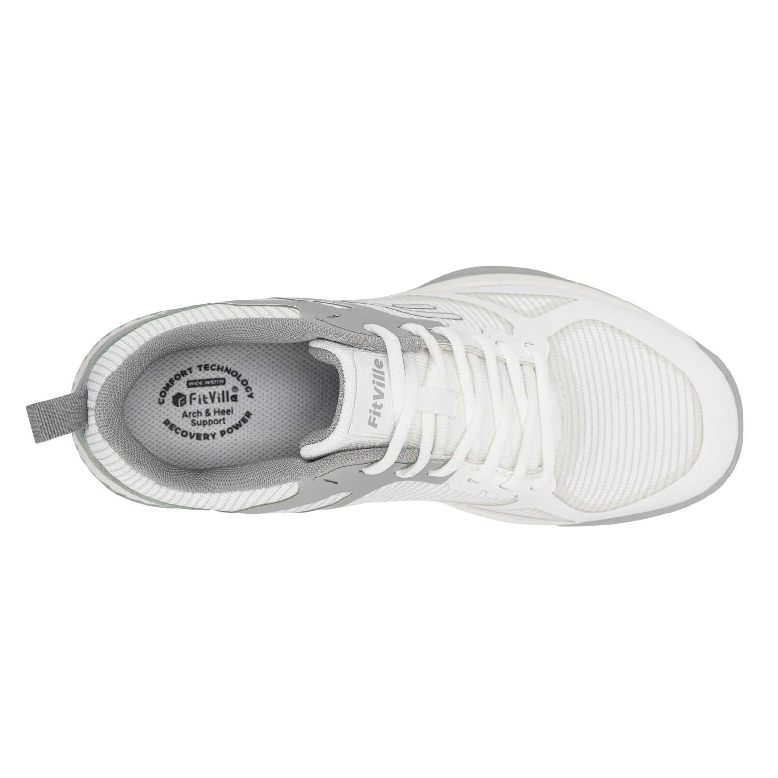 FitVille Men's Wide Pickleball Shoes Tennis Shoes Full Court Tennis Sneakers with Arch Support Lightweight Non-slip Sports Shoe