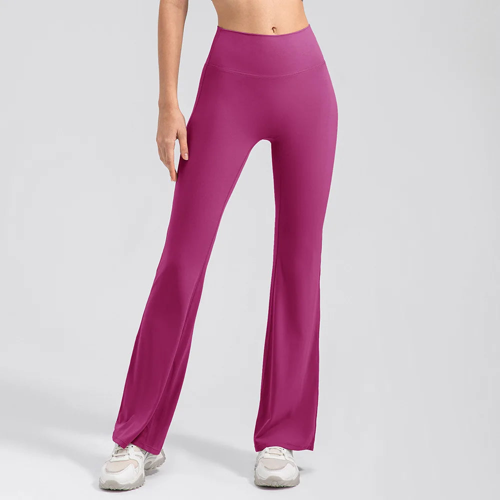 Yoga Pants Women High Waisted Yoga Pants with Pockets  Workout Flare Leggings Work Dress Pants Sports running fitness pants