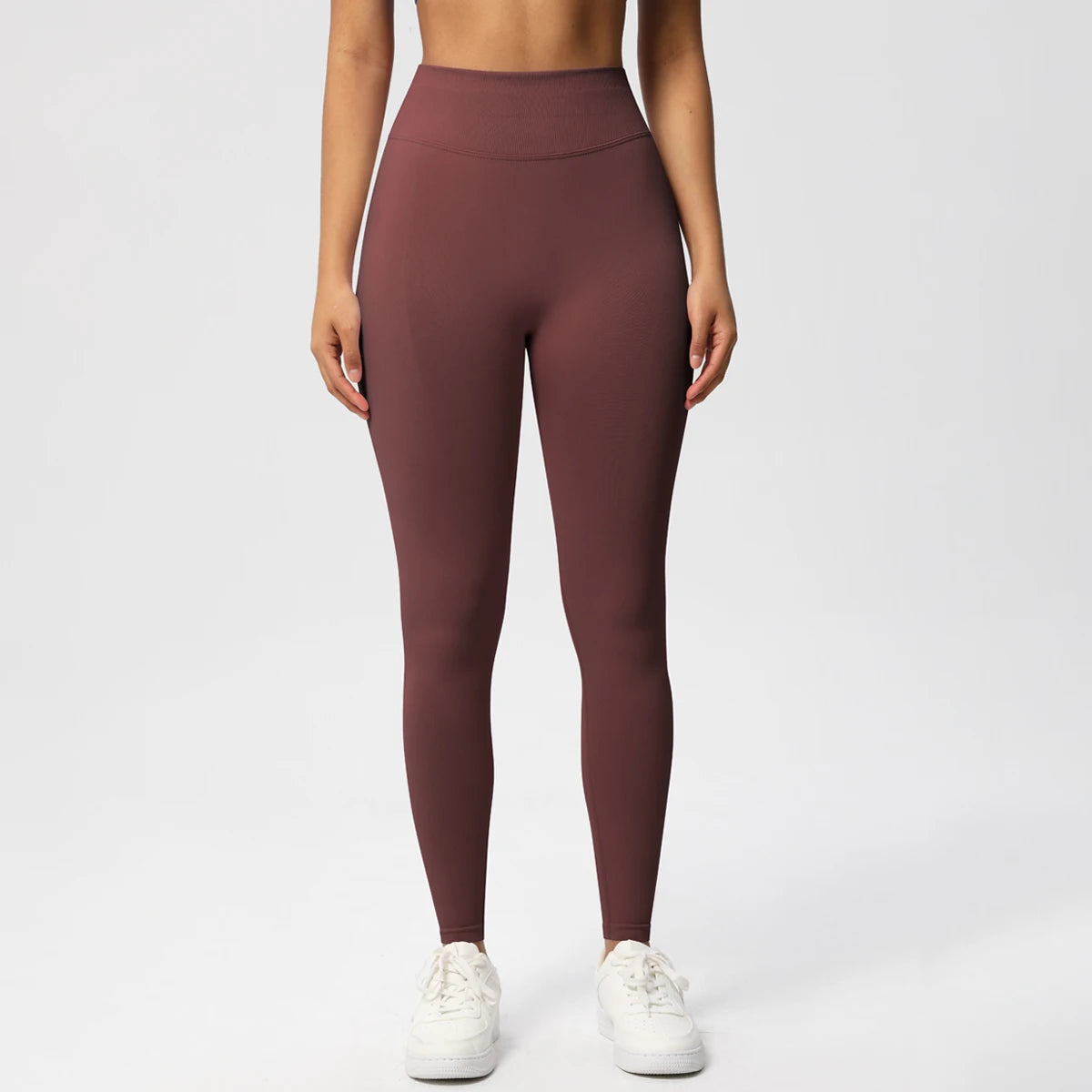 Seamless Women Solid Waist Yoga Pants Three-section Waist Sexy Hip-lifting Tight Sports Pants Fitness Exercise Yoga Pants