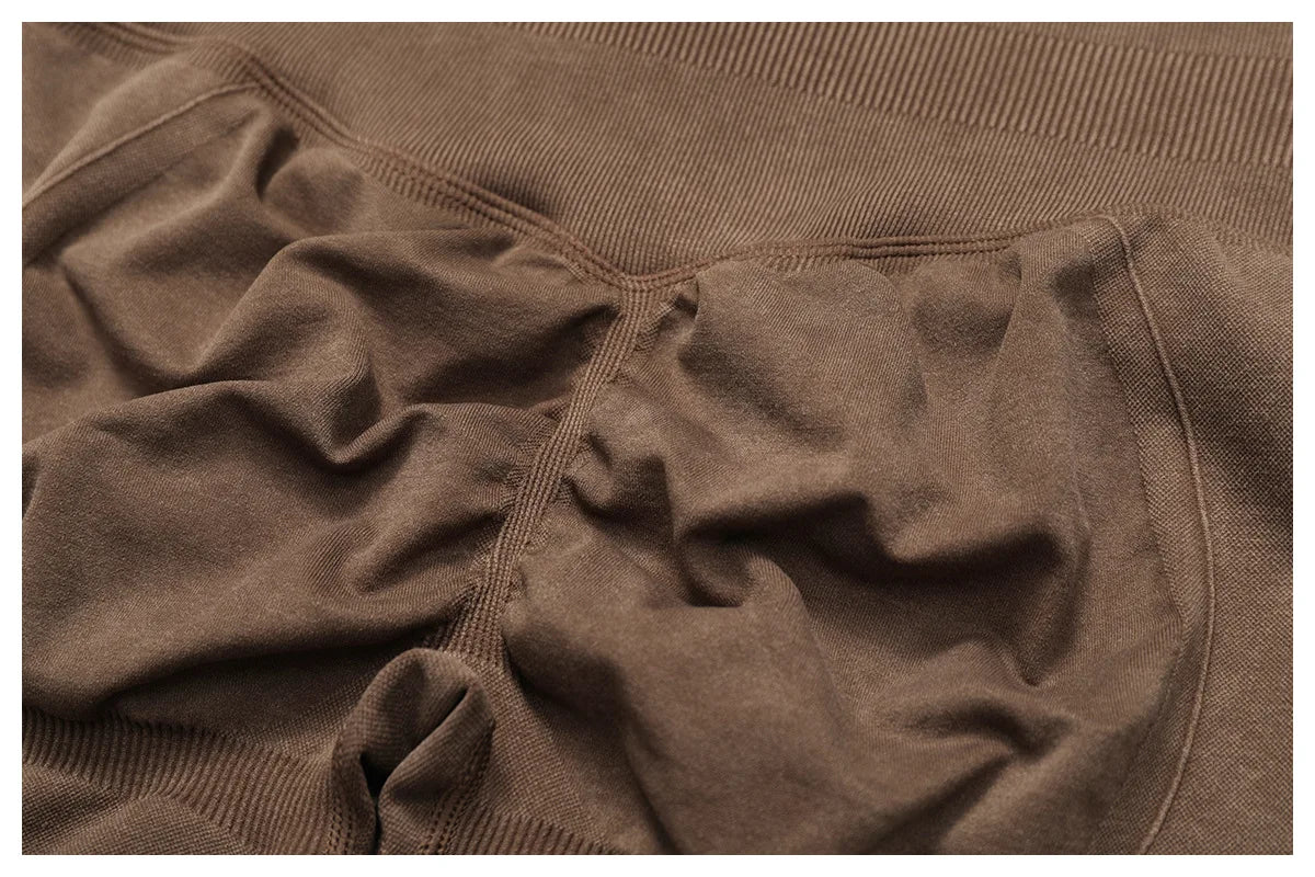 Yoga Pants Sports Leggings Women Seamless Sports Yoga Pant High Waist Ribbed Gym Clothes Fitness Workout Wear Scrunch Bum Tights