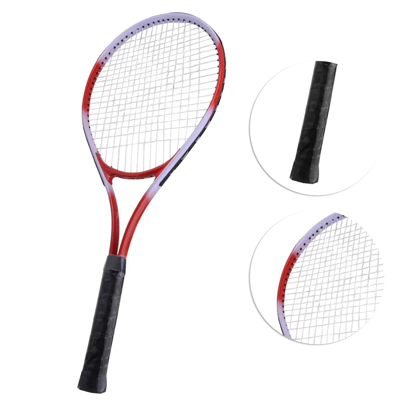 Single Tennis Racket Anti Slip Lightweight Exquisite Workmanship 27 Inch Tennis Racket Competition Training Ergonomic for Gym