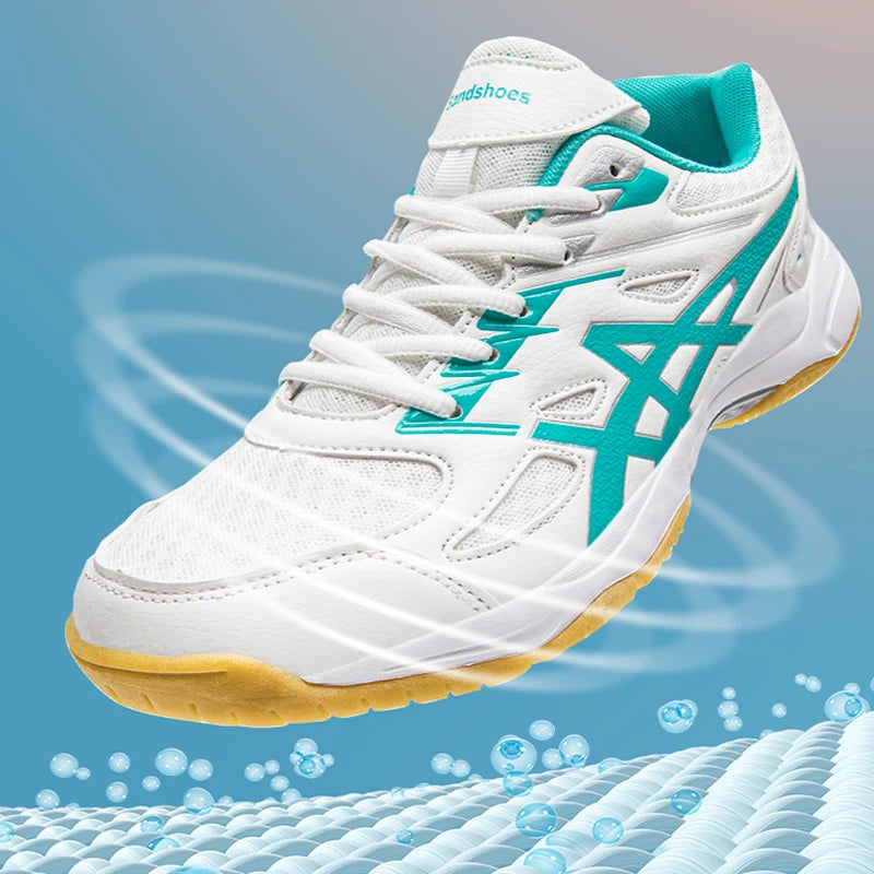 Men's and women's badminton shoes - sports support, flexibility, shock absorption and cushioning, grip table tennis shoes, volle