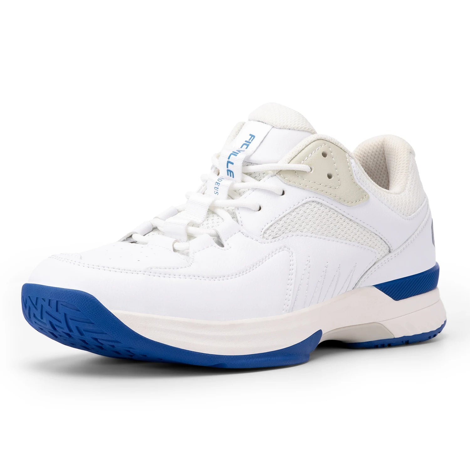 FitVille Mens Tennis Shoes Professional Training Sneakers Wear Resistant Anti-Slip Sweat Absorbent for Swollen Feet Arch Support
