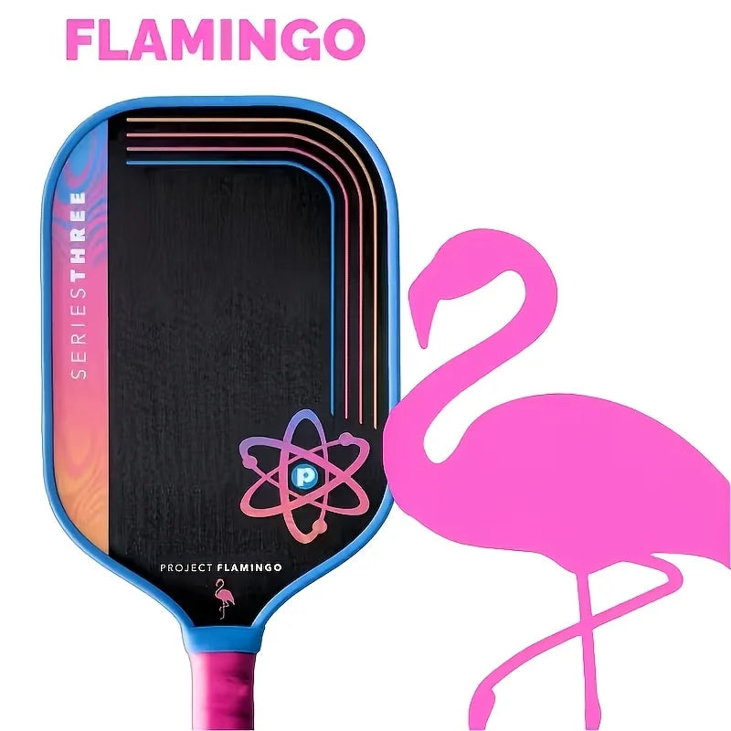 PROJECT PEACOCK Pickleball Paddle, T700 Carbon Fiber Textured Surface, Polymer Honeycomb Core 16MM, Balanced Power&Spin&Control