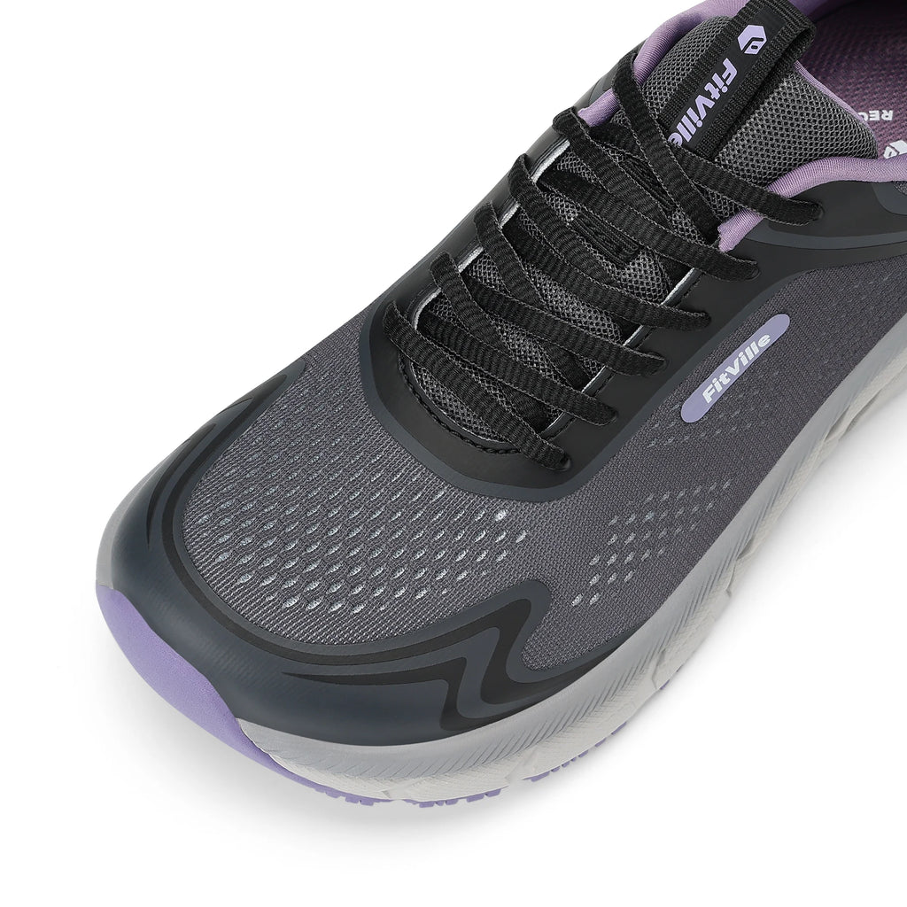 Fittington Women's Sports Shoes Wide Women Sneakers Non-Slip Tennis Walking Running Shoes For Women Swollen Feet Pain Relief