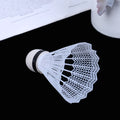 12 Pcs White Plastic Badminton Ball Shuttlecocks Sport Training Supplies