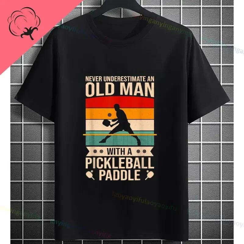 Pickleball Graphic T-Shirt – "It Was in" Funny Design Casual 100% Cotton Short-sleeve Fashion Sporty Style Tee Perfect for Gift