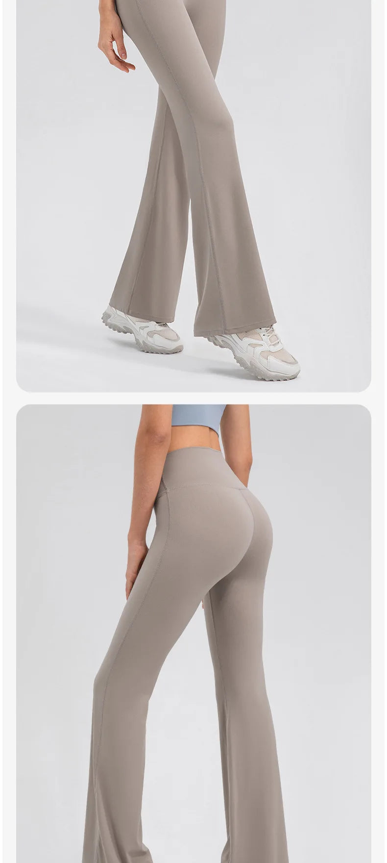 Yoga Pants Women High Waisted Yoga Pants with Pockets  Workout Flare Leggings Work Dress Pants Sports running fitness pants