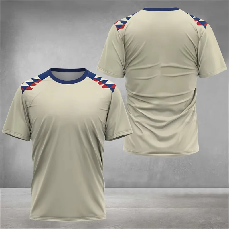 2025 New Summer Sports T Shirts For Men Fashion Trendy Streetwear 3D Printed Fitness T-shirts Loose Quick Dry Running Gym Tees