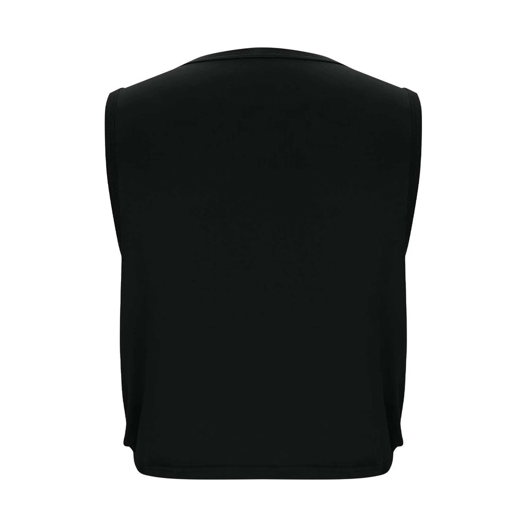 Women Sleeveless Yoga Tops Athletic Vest Breathable Blouse Cover Up Gym Workout Cool T-Shirt Running Short Tank Crop Top
