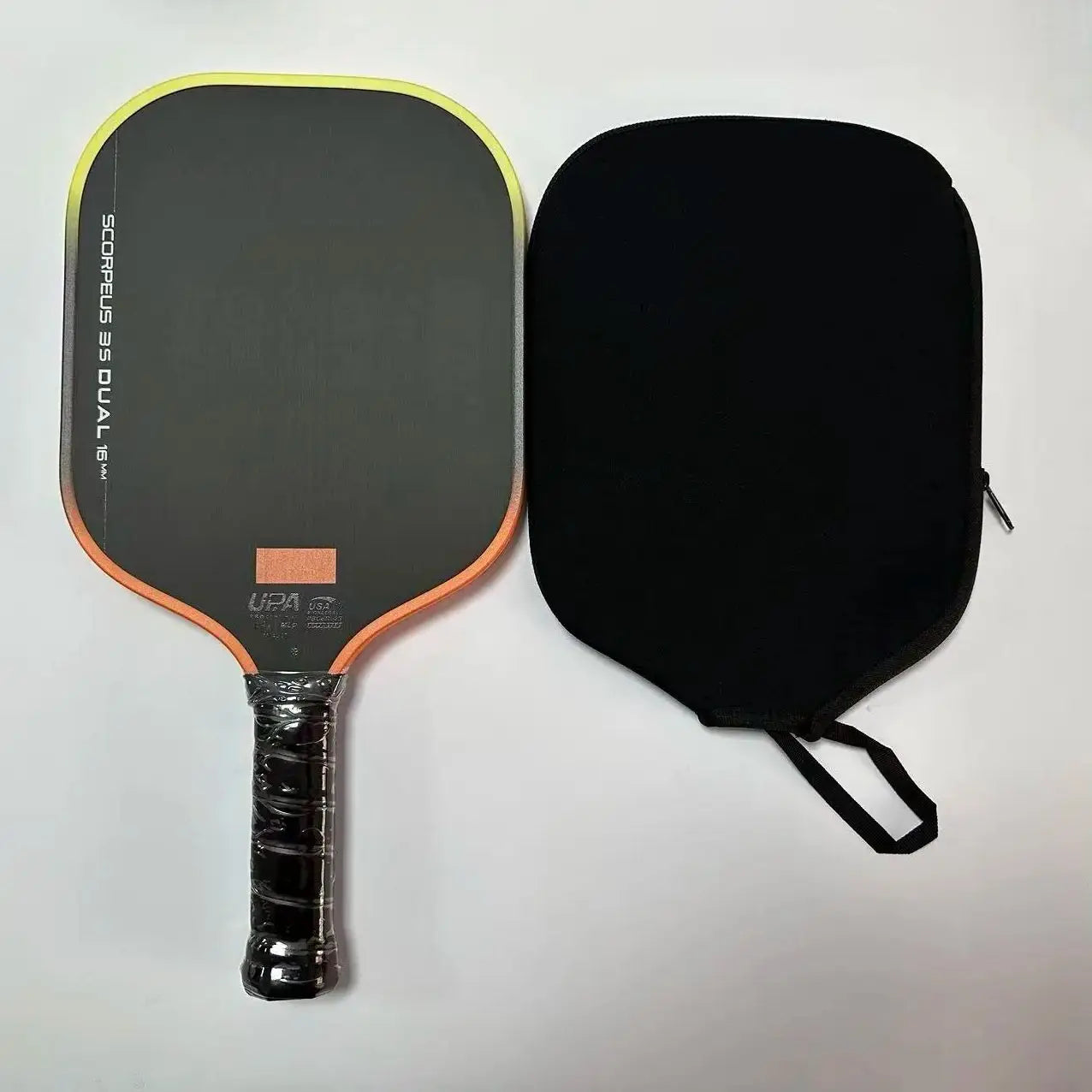 Scorpeus 3S DUAL Professional Pickleball Paddle with Original Carbon Fiber Surface Wide Body Design Limited Color T700 Matte Fin