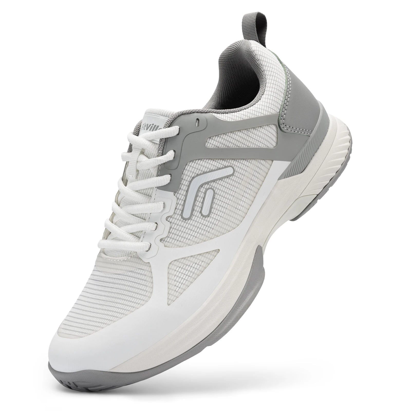 FitVille Men's Wide Pickleball Shoes Tennis Shoes Full Court Tennis Sneakers with Arch Support Lightweight Non-slip Sports Shoe