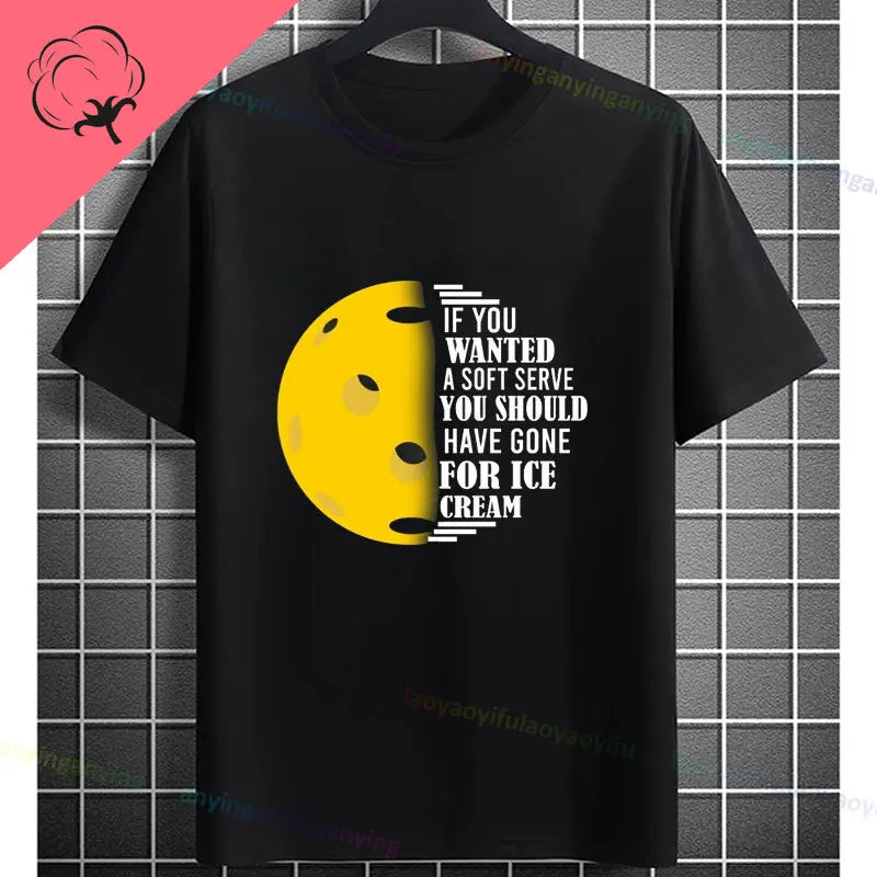Pickleball Graphic T-Shirt – "It Was in" Funny Design Casual 100% Cotton Short-sleeve Fashion Sporty Style Tee Perfect for Gift