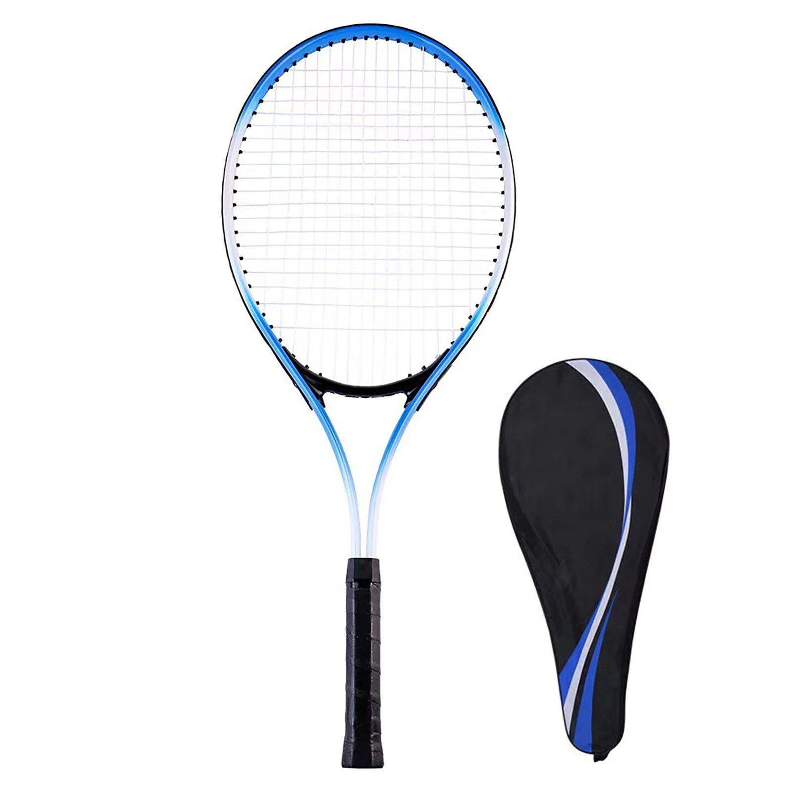Single Tennis Racket Anti Slip Lightweight Exquisite Workmanship 27 Inch Tennis Racket Competition Training Ergonomic for Gym