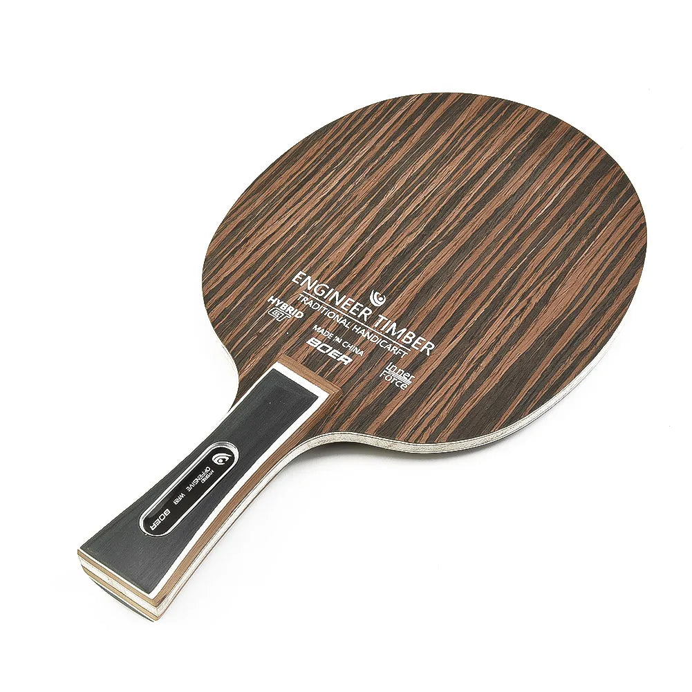 1PC Table Tennis Blade Ebony Dalbergia Pingpong Racket Bottom Plate 5-Ply 6.2mm Ping Pong Paddle Board Bat Racquet Long Handles