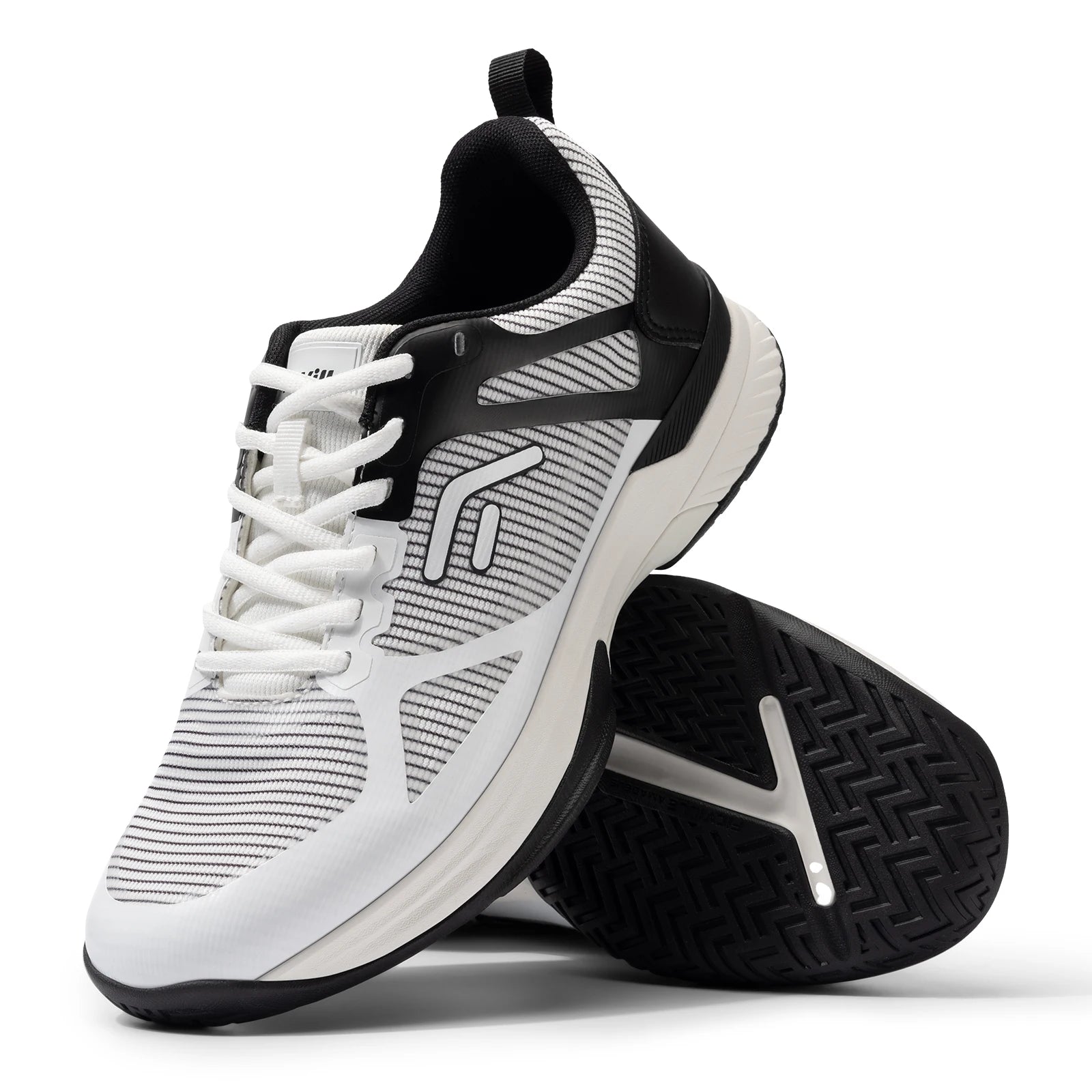 FitVille Men's Wide Pickleball Shoes Tennis Shoes Full Court Tennis Sneakers with Arch Support Lightweight Non-slip Sports Shoe