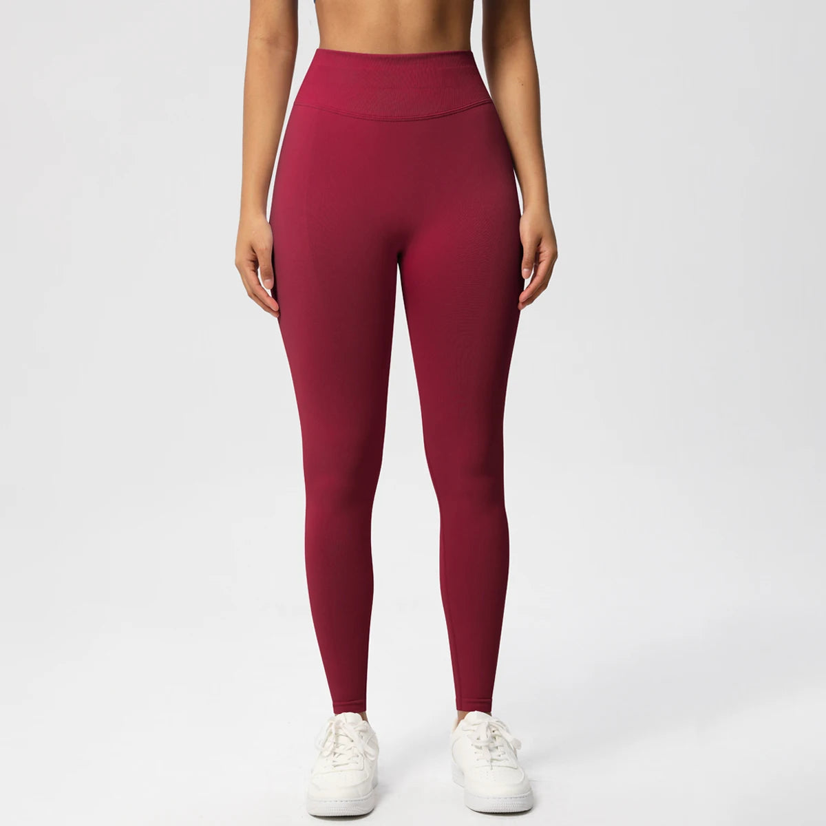 Seamless Women Solid Waist Yoga Pants Three-section Waist Sexy Hip-lifting Tight Sports Pants Fitness Exercise Yoga Pants