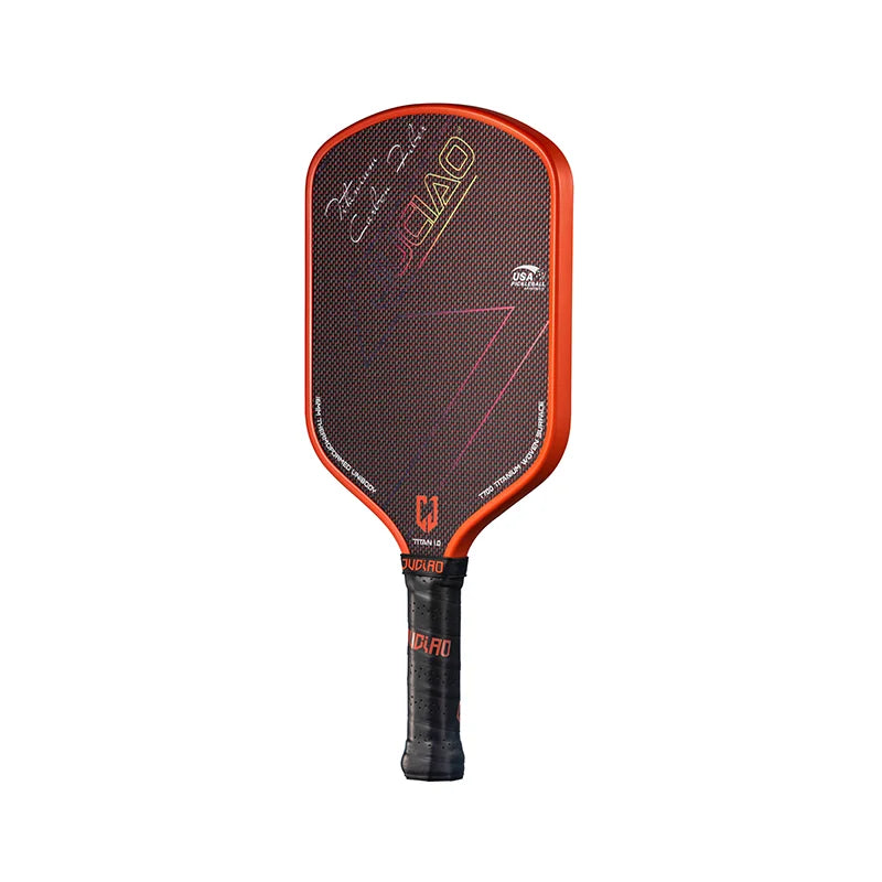 JUCIAO T-Titanium Pickleball Paddle Carbon Fiber Pickleballs For Spin And Control Foam  Injected Edges Thermoformed Pickleball