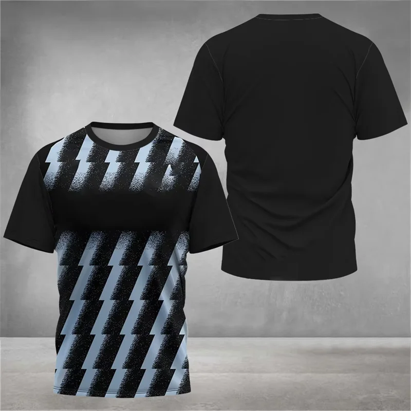 2025 New Summer Sports T Shirts For Men Fashion Trendy Streetwear 3D Printed Fitness T-shirts Loose Quick Dry Running Gym Tees