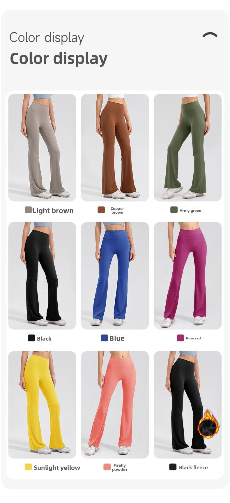 Yoga Pants Women High Waisted Yoga Pants with Pockets  Workout Flare Leggings Work Dress Pants Sports running fitness pants
