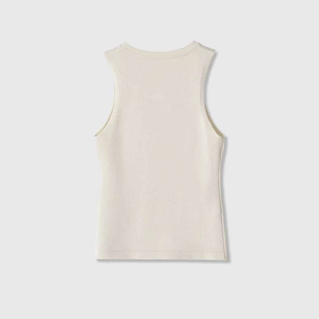 Women's Tank Tops Summer  Female Simple Solid Slimming O-Neck Casual Ribbed Sleeveless Tops Lady Daily Camisoles
