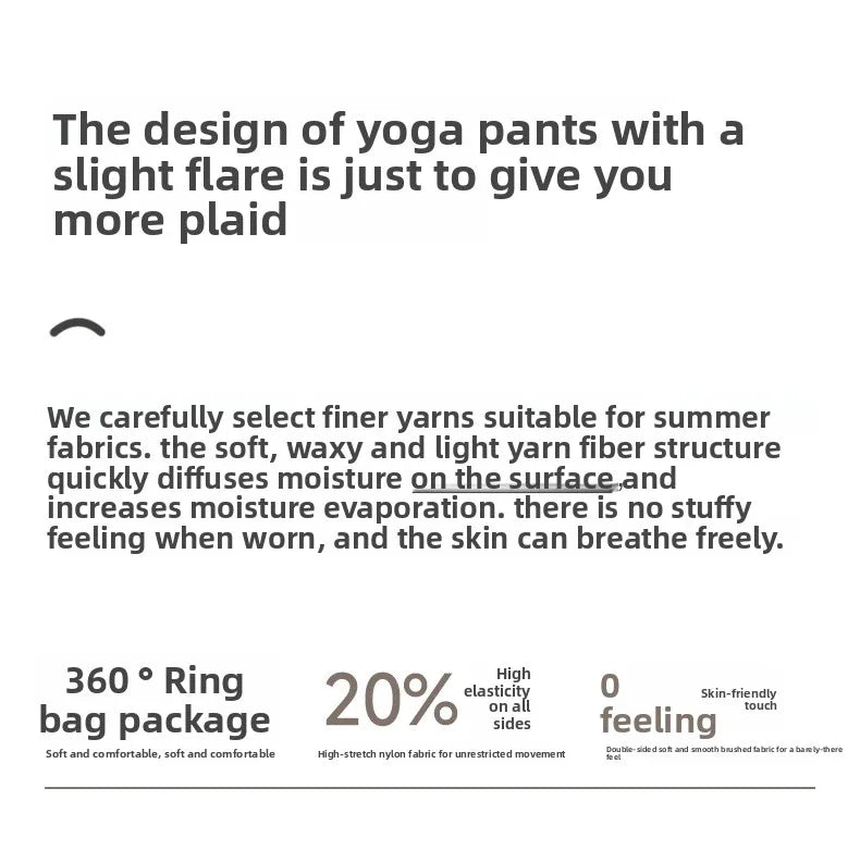 Yoga Pants Women High Waisted Yoga Pants with Pockets  Workout Flare Leggings Work Dress Pants Sports running fitness pants