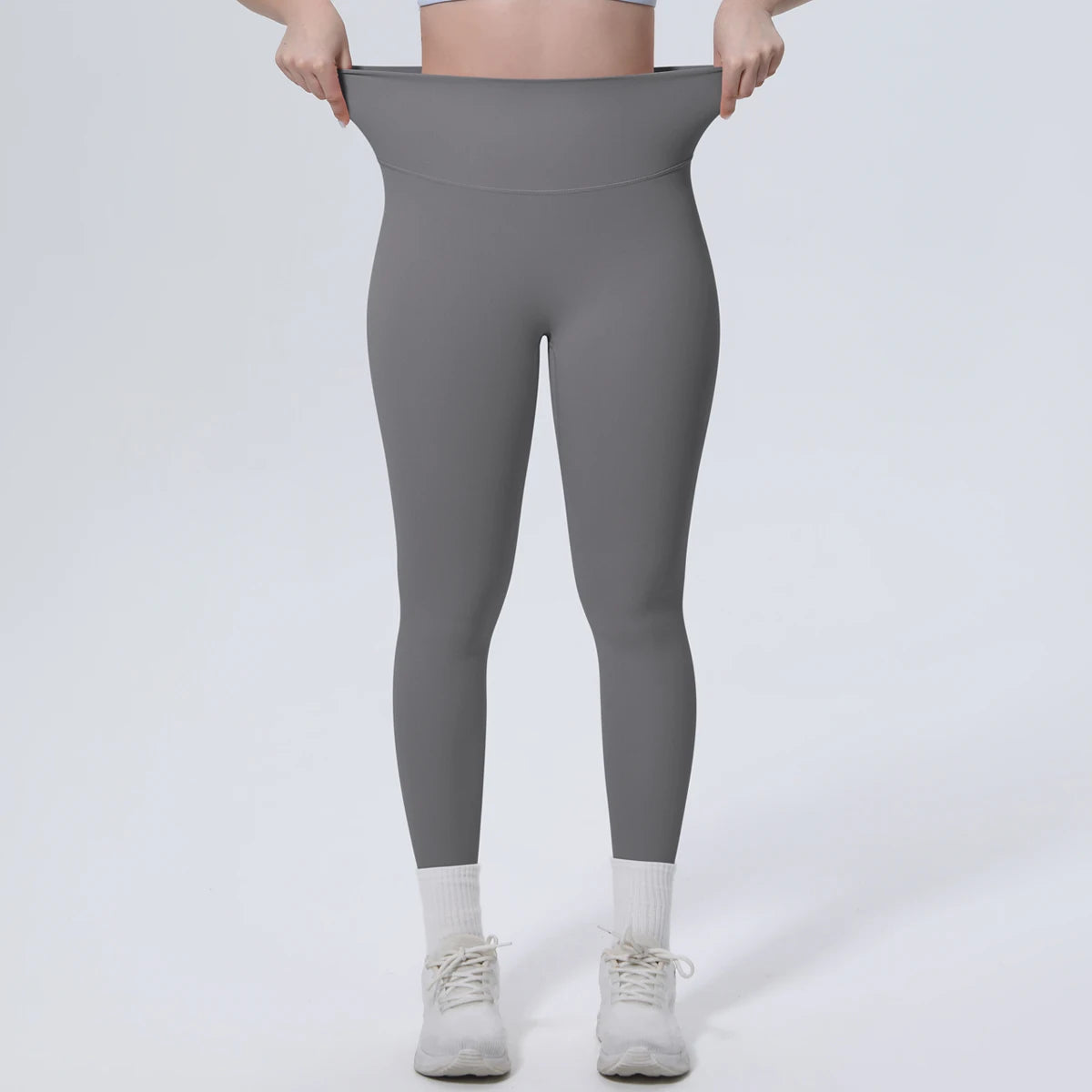 Summer Breathable Peach Buttocks Yoga Pants Solid Color High Stretch Sports Leggings Gym Push Up Outdoor Running Yoga Pants