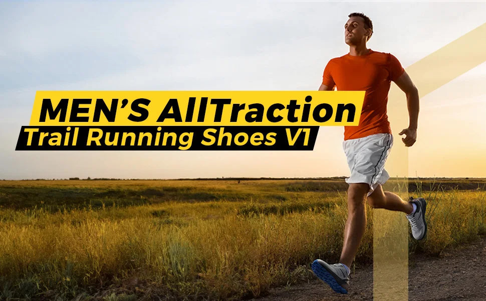 Fittington Extra Wide Men's Sports Shoes Cushioning Sneakers Trail Running Shoes For Men Heel Pain Plantar Fasciitis Relief