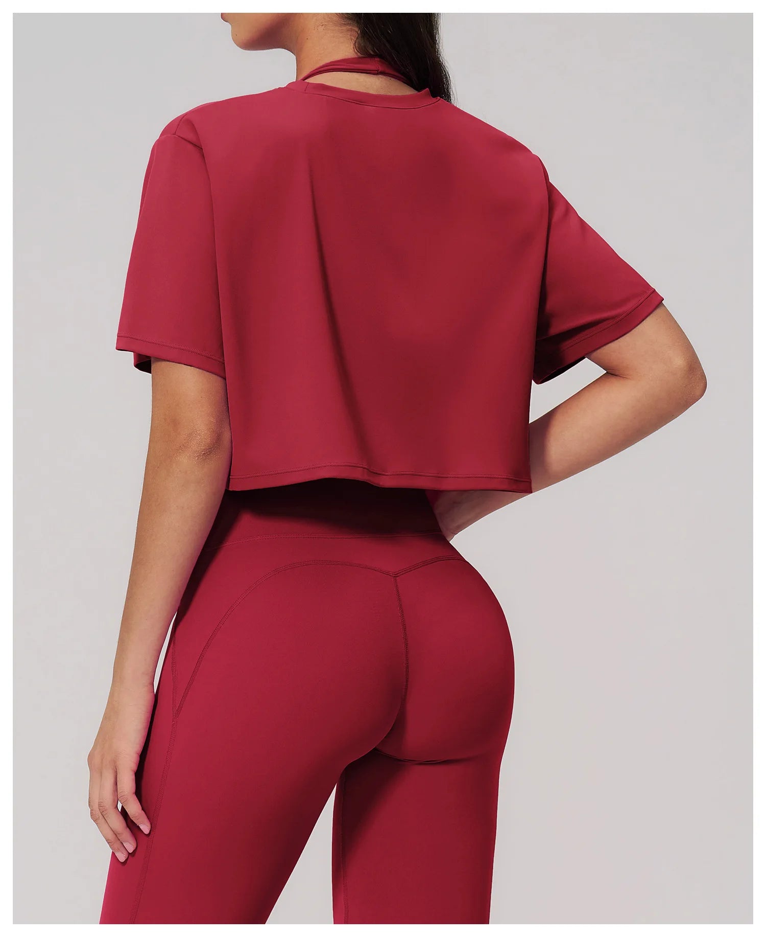 Yoga Tops Summer Sports Fitness Clothes Women's Short Sleeves Yoga Shirts Running Sports Gym Tops Loose Breathable Casual Tops