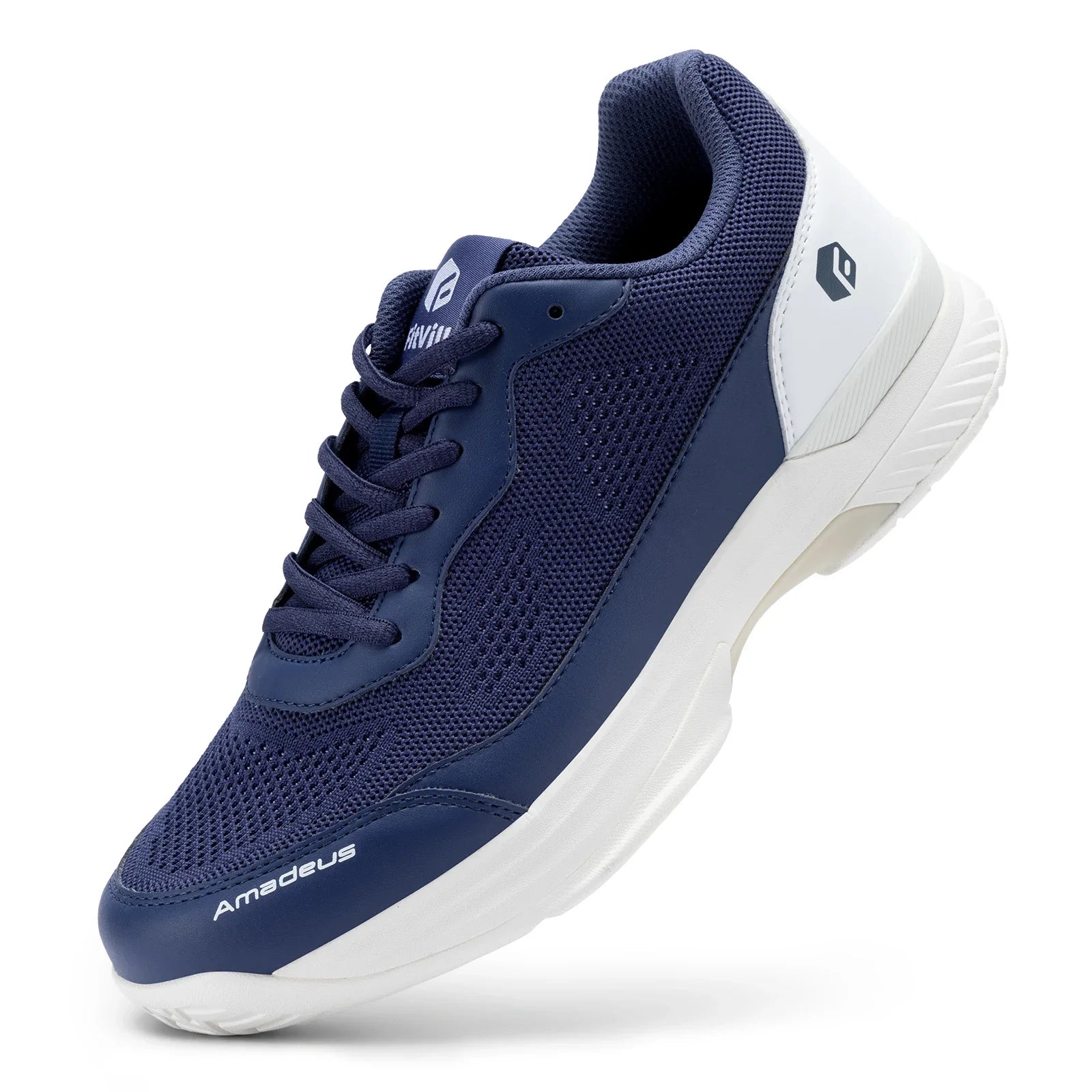 FitVille Men'S Tennis Shoes Wide Width 2E Professional Training Shoes Breathable Non-Slip For Racquet Sports With Arch Support