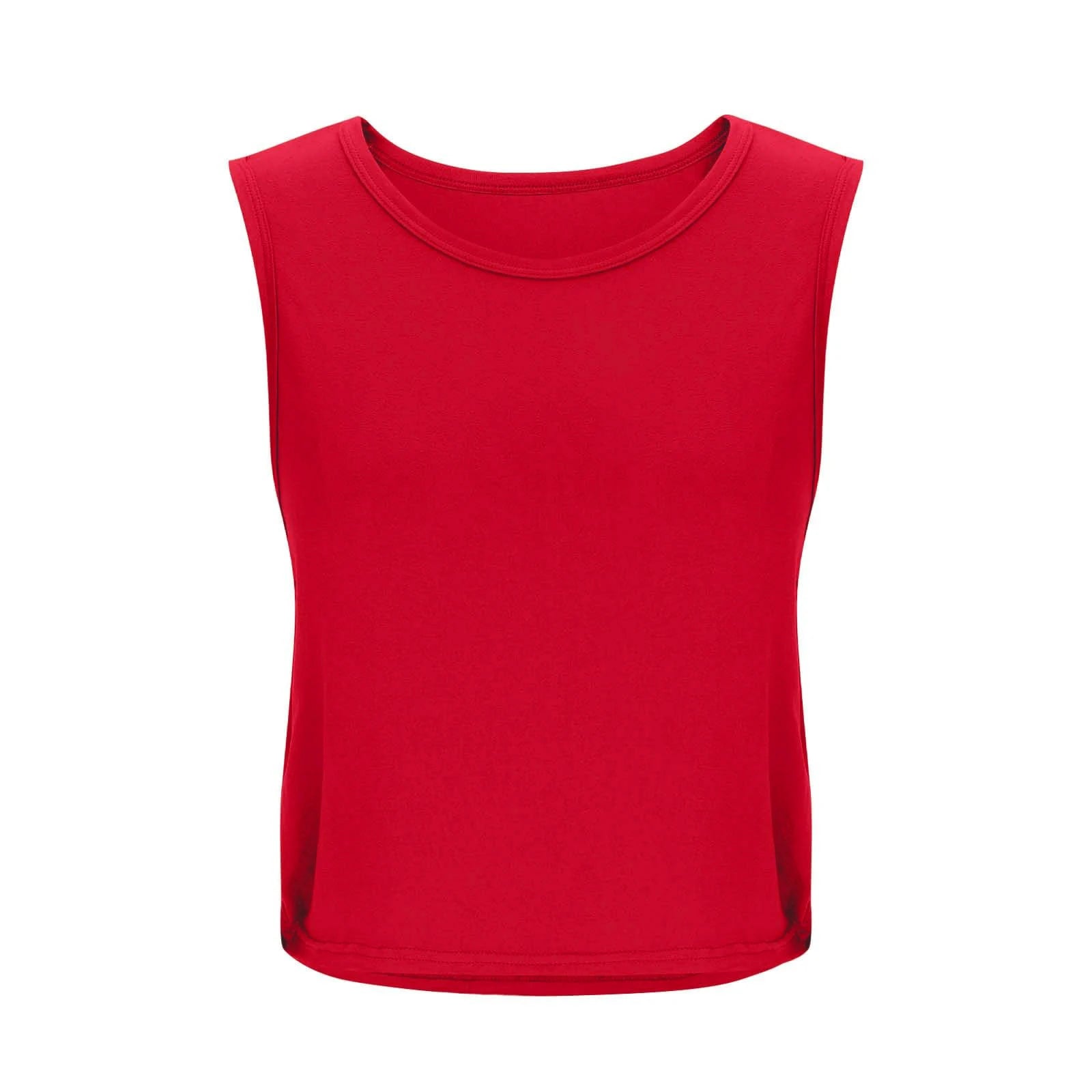 Women Sleeveless Yoga Tops Athletic Vest Breathable Blouse Cover Up Gym Workout Cool T-Shirt Running Short Tank Crop Top