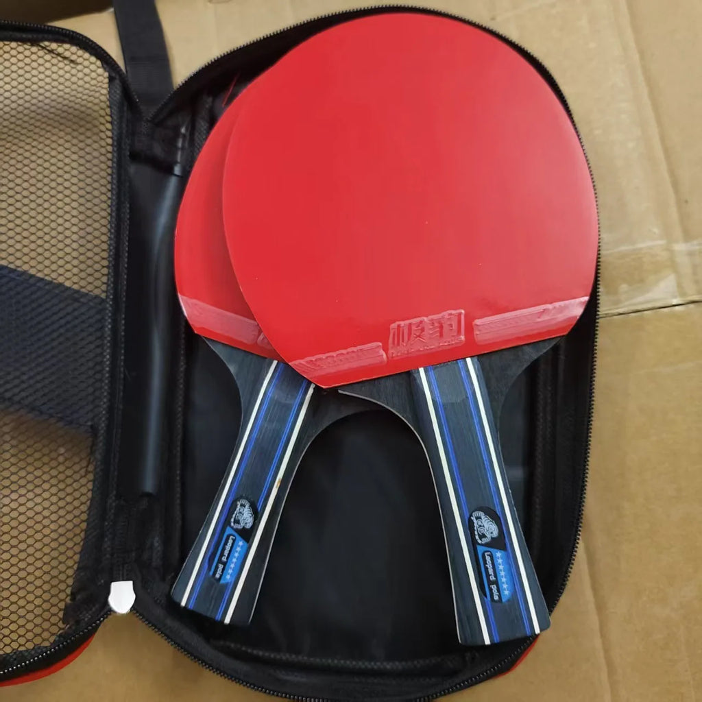 2 packs of table tennis rackets, racket cover for competitive games/leisure time and entertainment