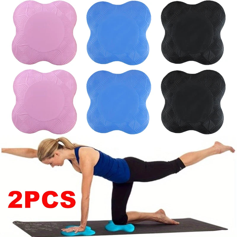 2pcs Yoga Kneeling Mat Thickened Flat Support Mat Knee Pad Portable Elbow Pad Yoga Mat Sports Fitness