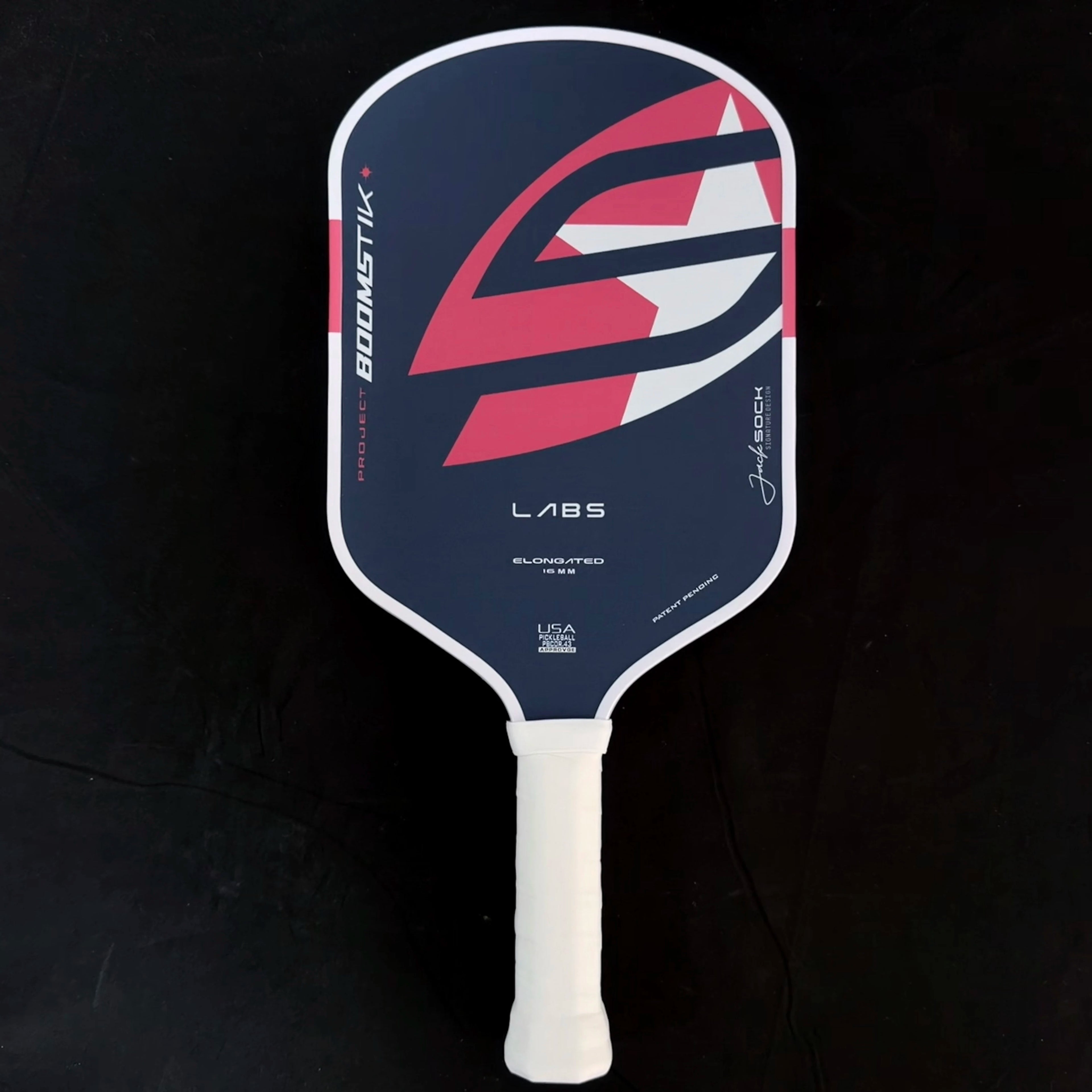 LABS Project Boomstk Elongated Pickleball Paddle 16mm Boom Core Racket Pure Foam Paddle