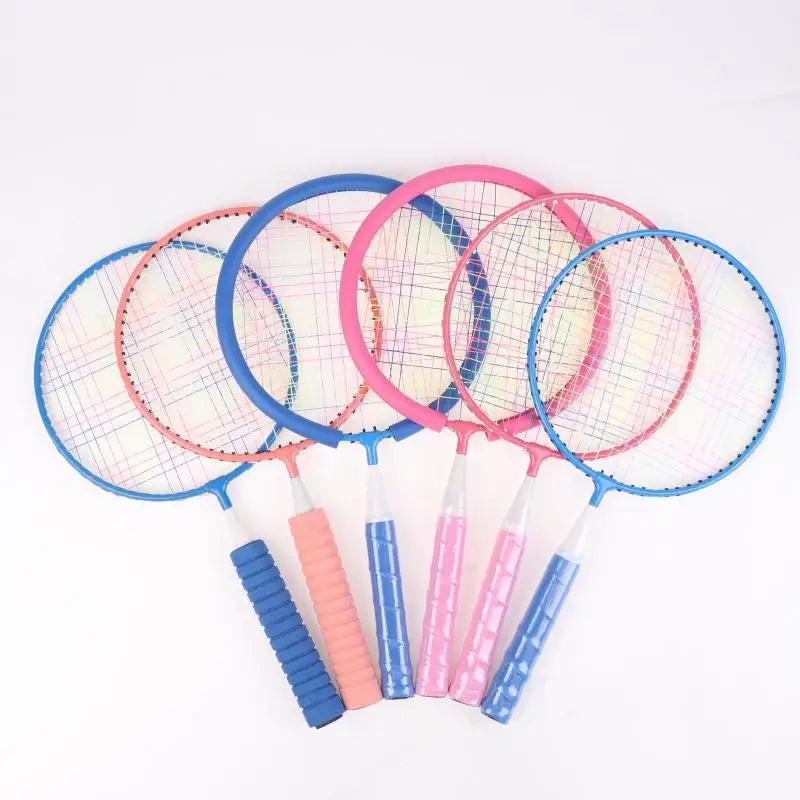 Family Sports Toy: Children's Lightweight Badminton Racket Double Set with Backpack, Designed for Kids Sports