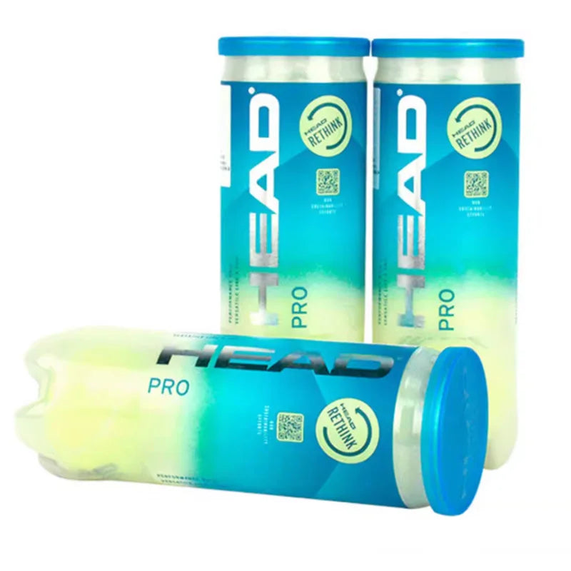 HEAD PRO Tennis Tournament Training Ball 3 Pieces Per Can Fast Speed Good Elasticity Durable Balls