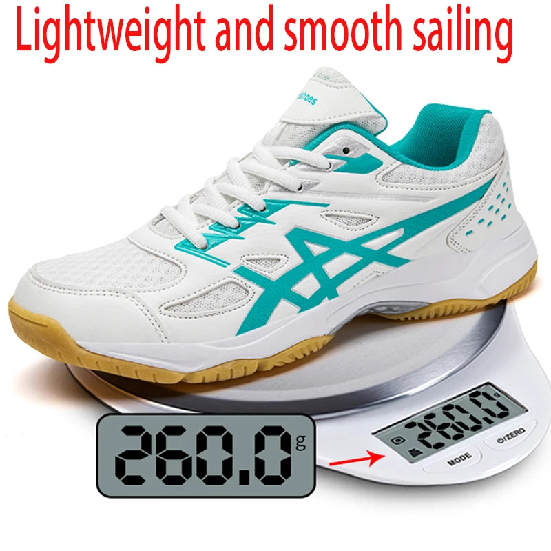 Men's and women's badminton shoes - sports support, flexibility, shock absorption and cushioning, grip table tennis shoes, volle