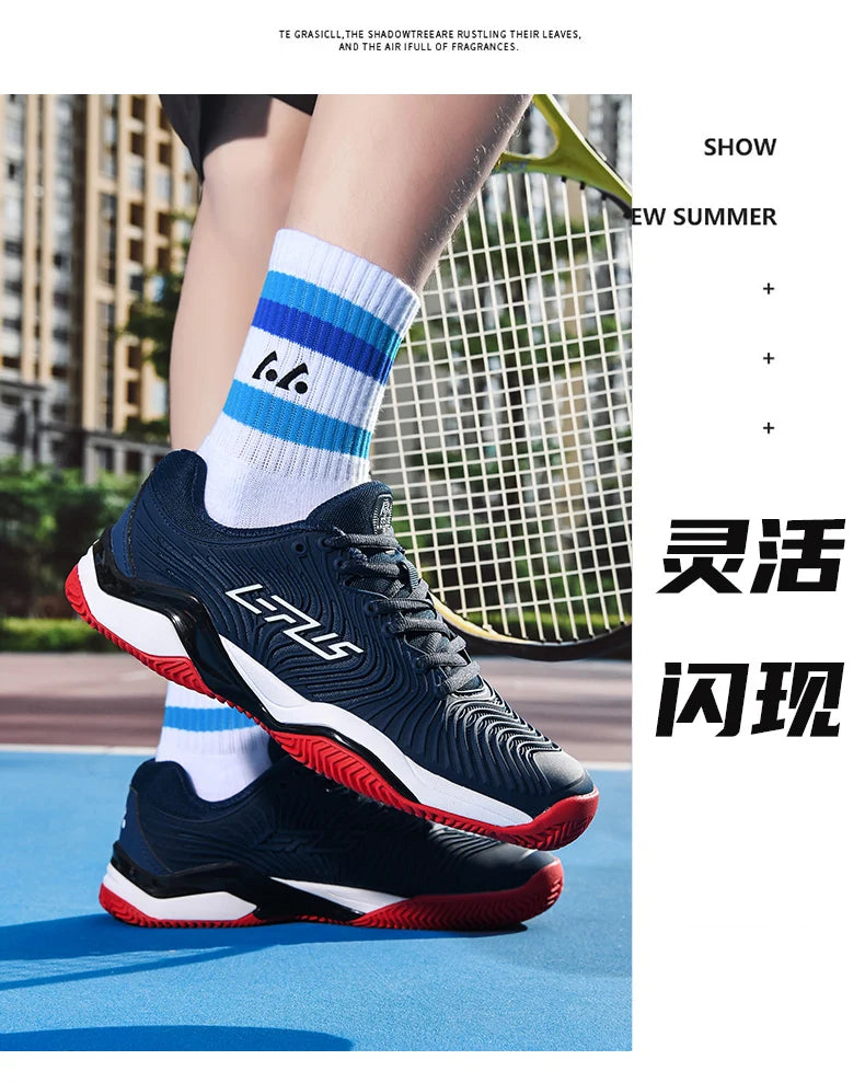 Professional tennis shoes for men and women breathable badminton volleyball shoes for indoor sports training non-slip competitio
