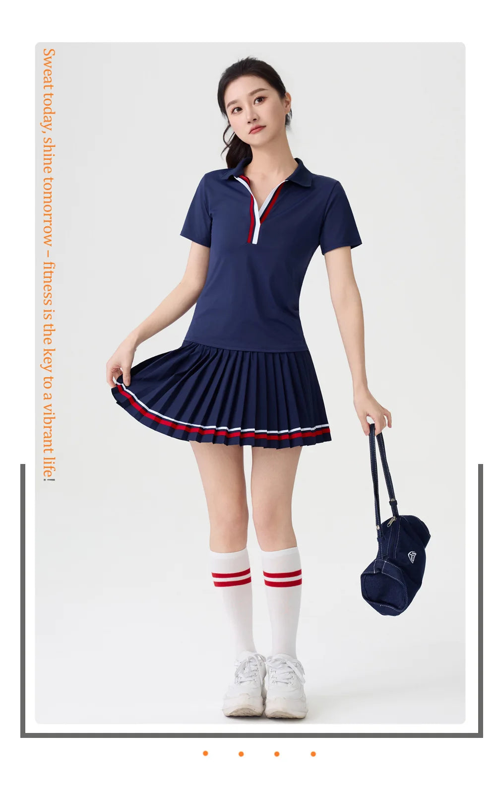 New Style Tennis Skirt, High-Waisted Slimming Tennis Wear, Quick-Drying Half-Length Pleated Skirt, Badminton Running Fitness Sports Short Skirt