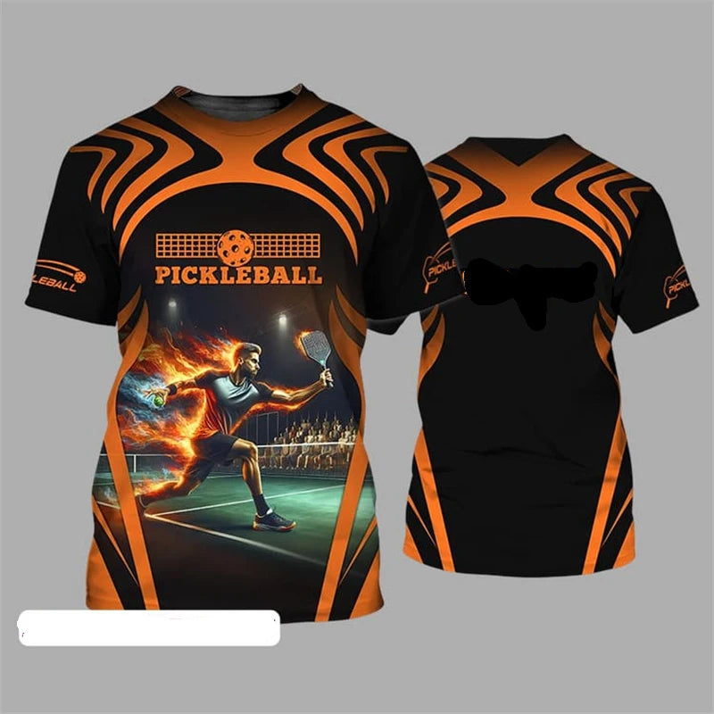 Pickleball Team Sports T-shirt For Men And Women O Neck Short Sleeve T Shirts Cool Fashion Pattern Design Trend Outdoor Tee Top