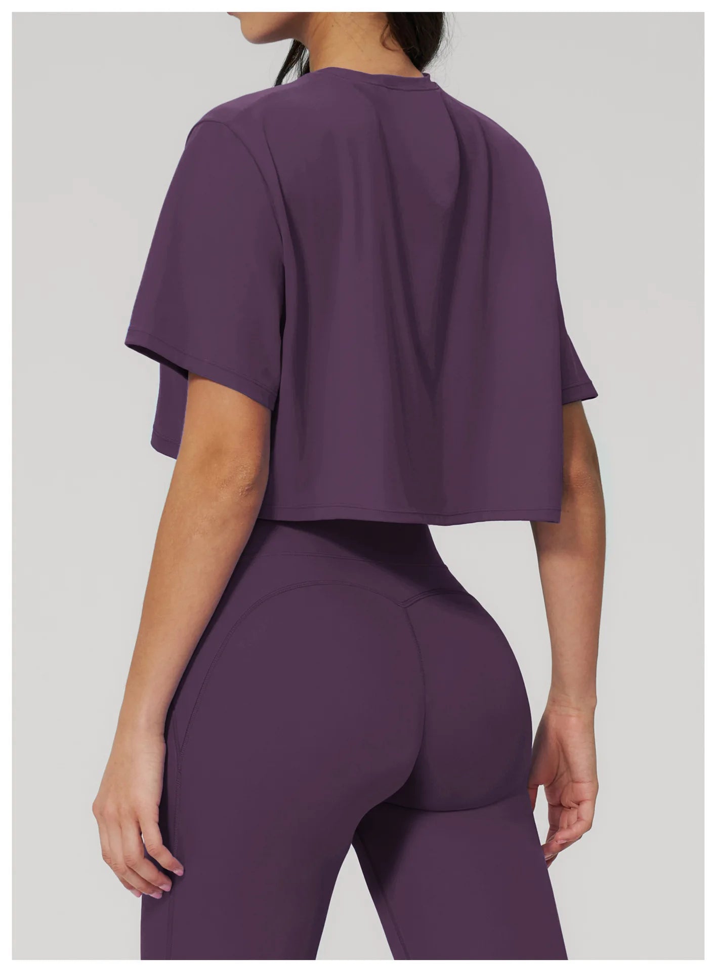 Yoga Tops Summer Sports Fitness Clothes Women's Short Sleeves Yoga Shirts Running Sports Gym Tops Loose Breathable Casual Tops