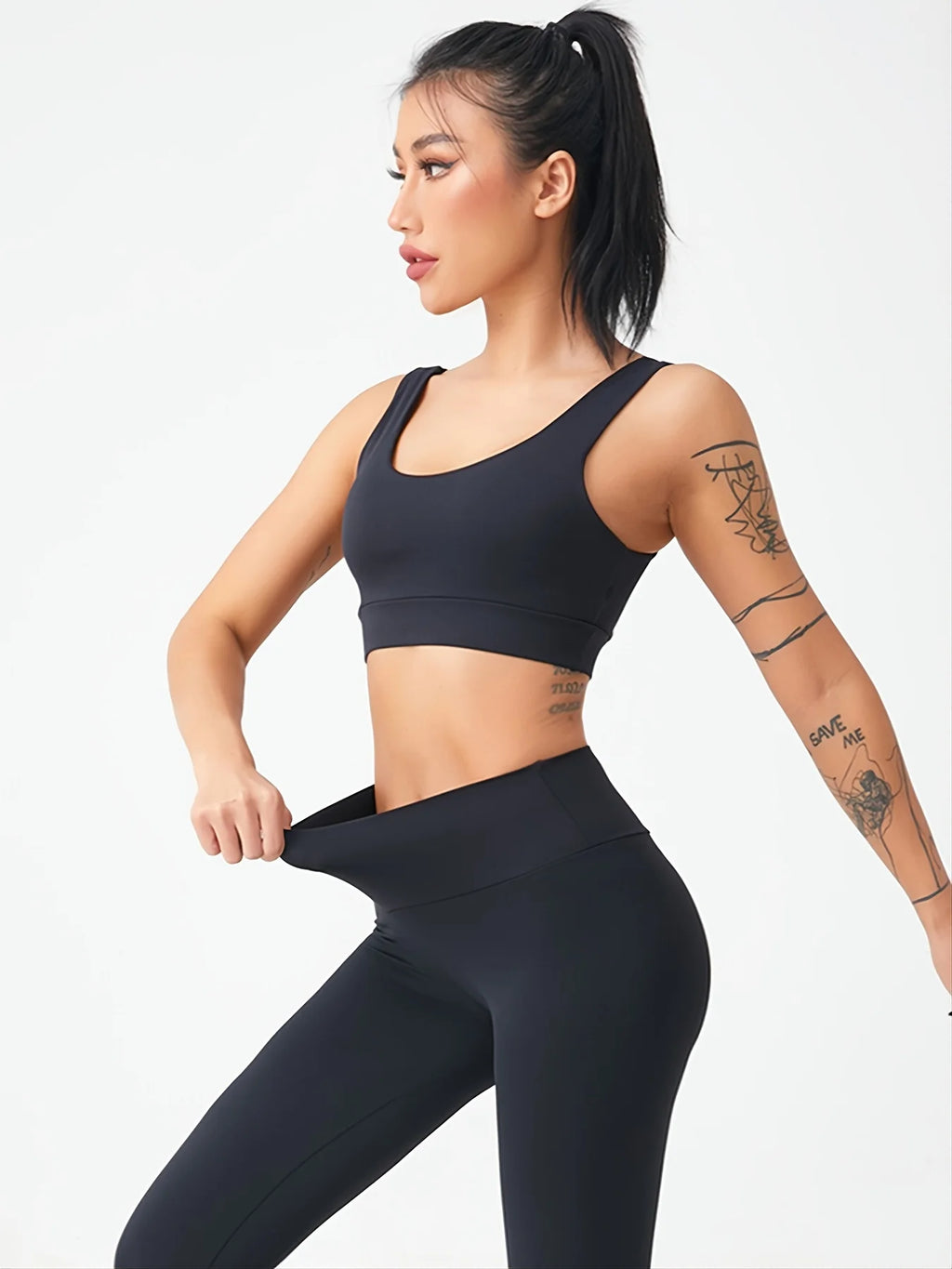 Yoga pants, nude-feel pants, high-waisted butt-lifting fitness pants, butt-enhancing pants for women
