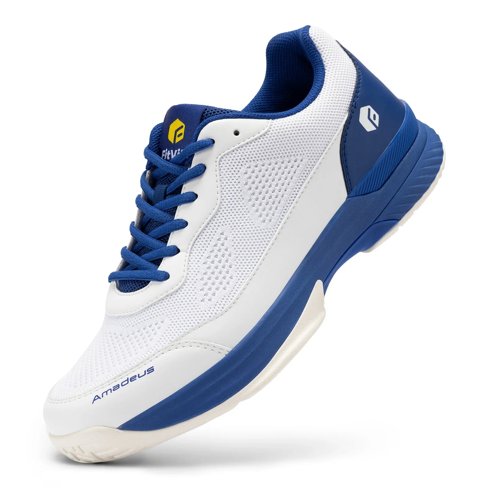 FitVille Men'S Tennis Shoes Wide Width 2E Professional Training Shoes Breathable Non-Slip For Racquet Sports With Arch Support