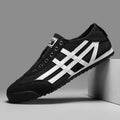 Men's Classic Running Shoes Tennis Shoes Lace Up Flat Bottom Sports Shoes Soft Sole Walking Shoes Breathable Couple Casual Shoes
